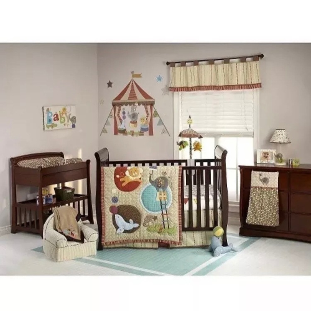 Nojo By Jill McDonald Amazing Animals 5-Pc Crib Bedding Set *New*